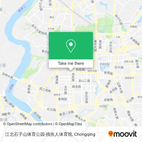 江北石子山体育公园-残疾人体育馆 map