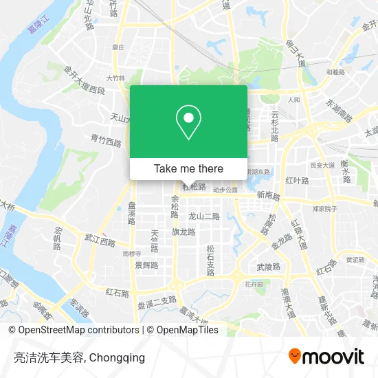 亮洁洗车美容 map