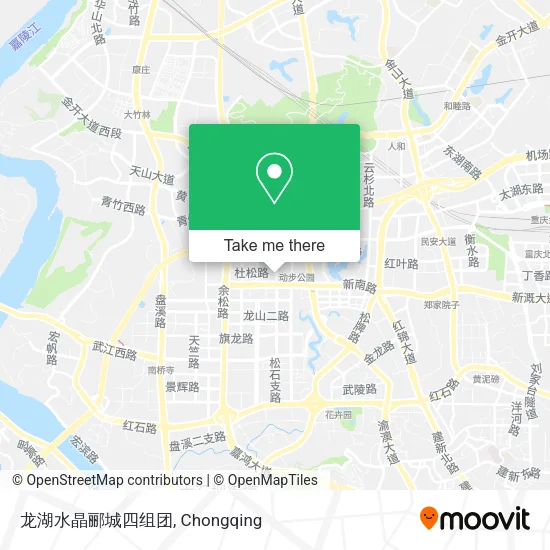 龙湖水晶郦城四组团 map