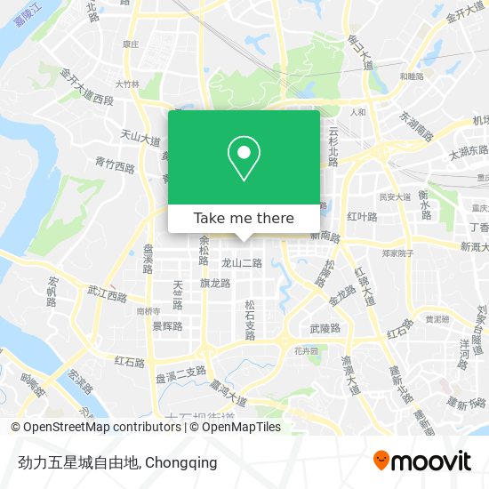劲力五星城自由地 map