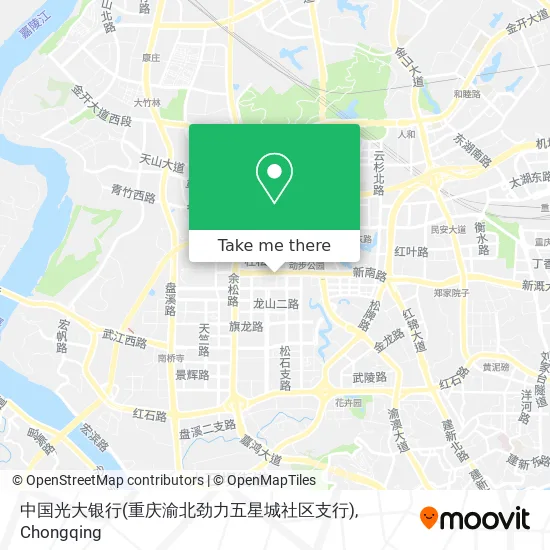 中国光大银行(重庆渝北劲力五星城社区支行) map