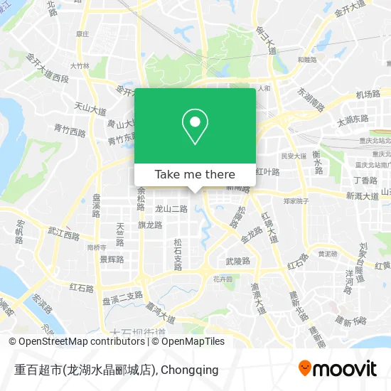 重百超市(龙湖水晶郦城店) map