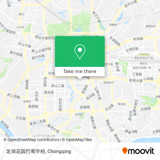 龙湖花园巴蜀学校 map