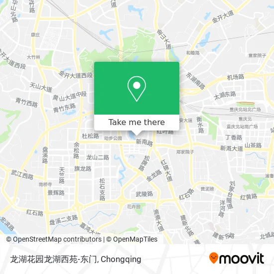 龙湖花园龙湖西苑-东门 map