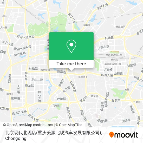 北京现代北现店(重庆美源北现汽车发展有限公司) map