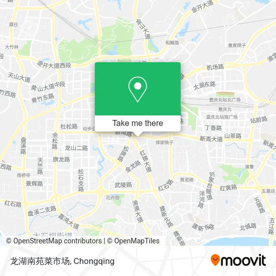 龙湖南苑菜市场 map