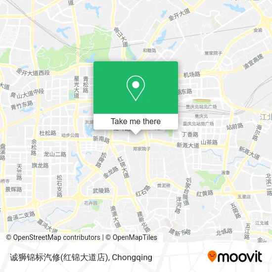 诚狮锦标汽修(红锦大道店) map
