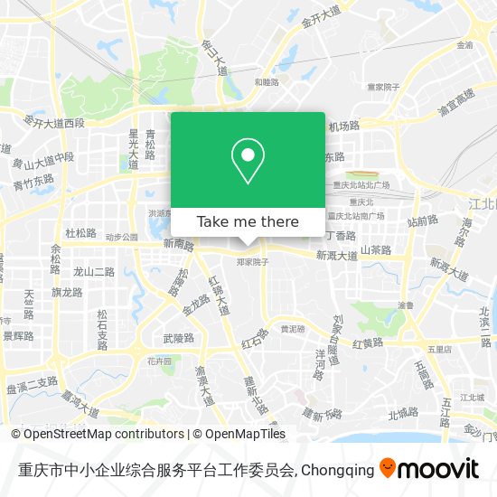 重庆市中小企业综合服务平台工作委员会 map