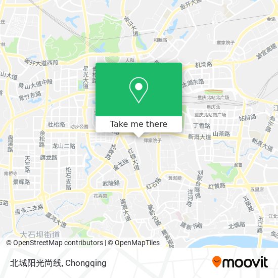 北城阳光尚线 map