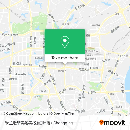米兰造型美容美发(红叶店) map