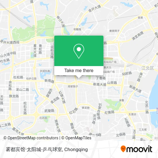 雾都宾馆·太阳城-乒乓球室 map