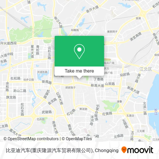比亚迪汽车(重庆隆源汽车贸易有限公司) map