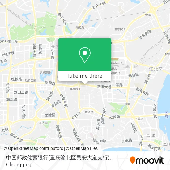 中国邮政储蓄银行(重庆渝北区民安大道支行) map