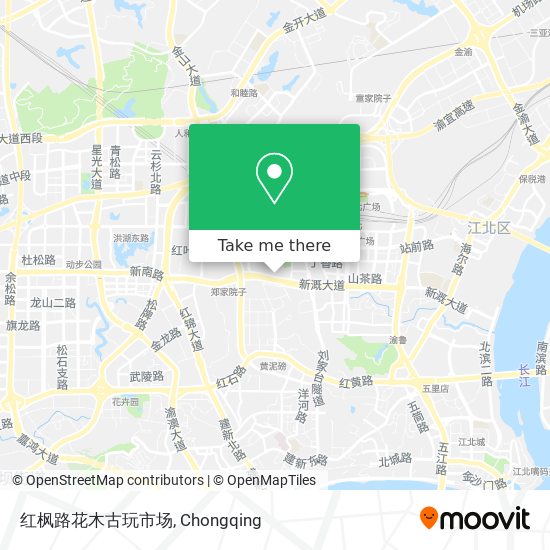红枫路花木古玩市场 map