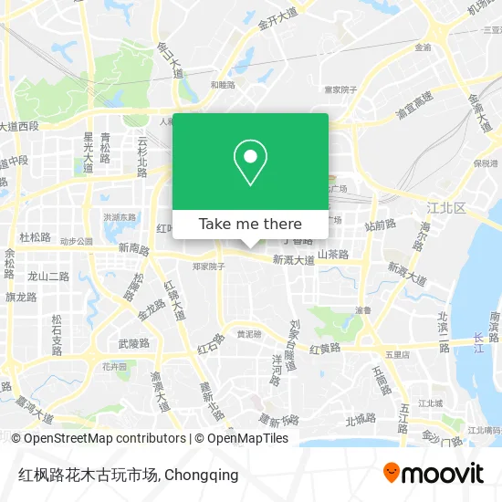 红枫路花木古玩市场 map