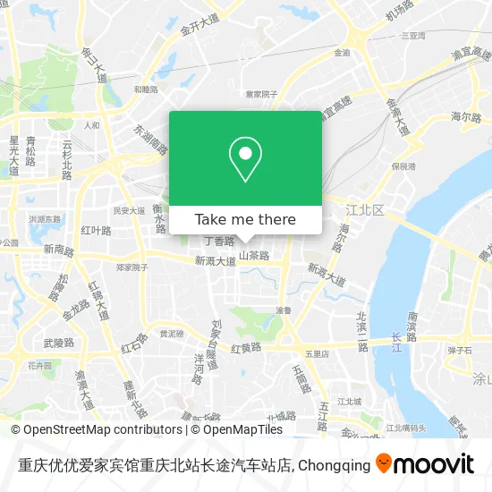 重庆优优爱家宾馆重庆北站长途汽车站店 map