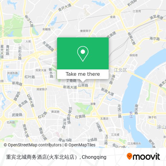 重宾北城商务酒店 map