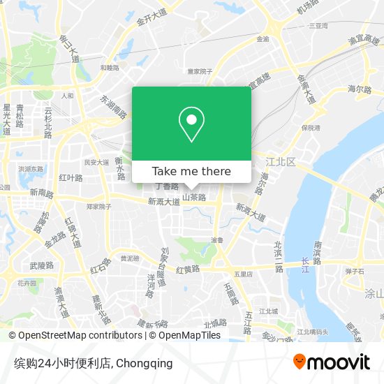 缤购24小时便利店 map