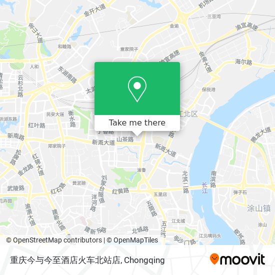 重庆今与今至酒店火车北站店 map