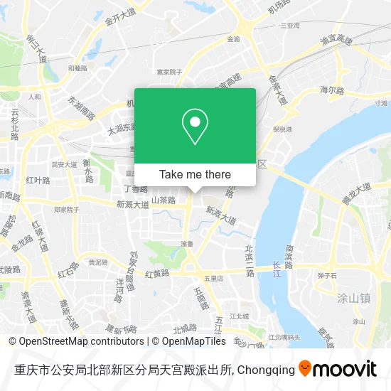 重庆市公安局北部新区分局天宫殿派出所 map
