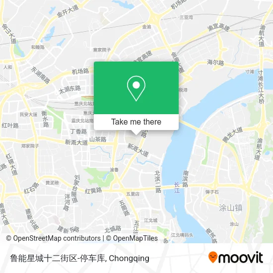鲁能星城十二街区-停车库 map