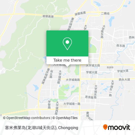 塞米弗莱岛(龙湖U城天街店) map