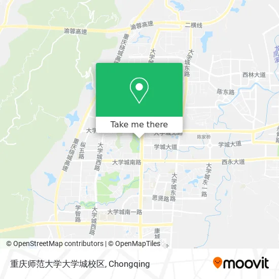重庆师范大学大学城校区 map