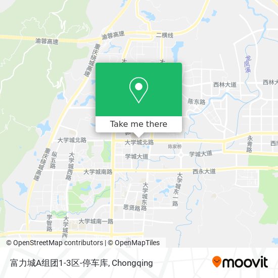 富力城A组团1-3区-停车库 map