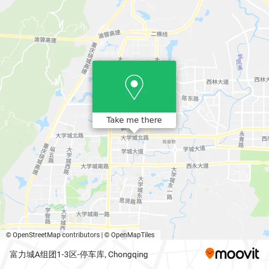 富力城A组团1-3区-停车库 map