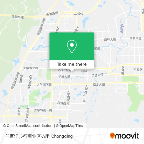 仟百汇步行商业区-A座 map
