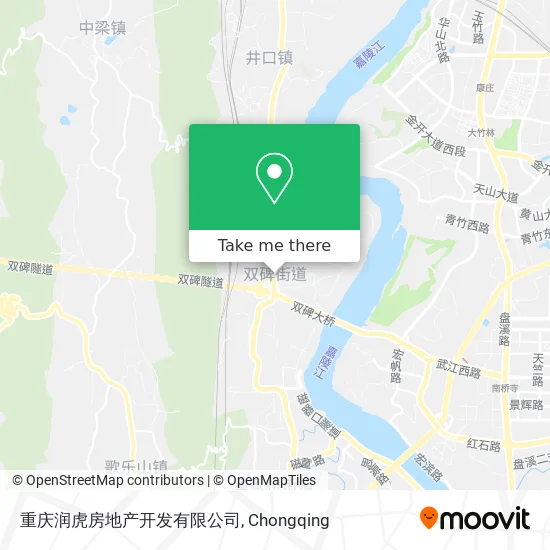 重庆润虎房地产开发有限公司 map
