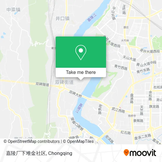 嘉陵厂下堆金社区 map