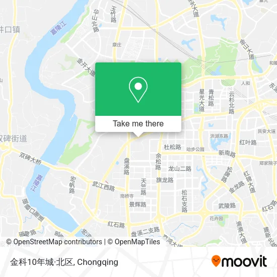 金科10年城·北区 map