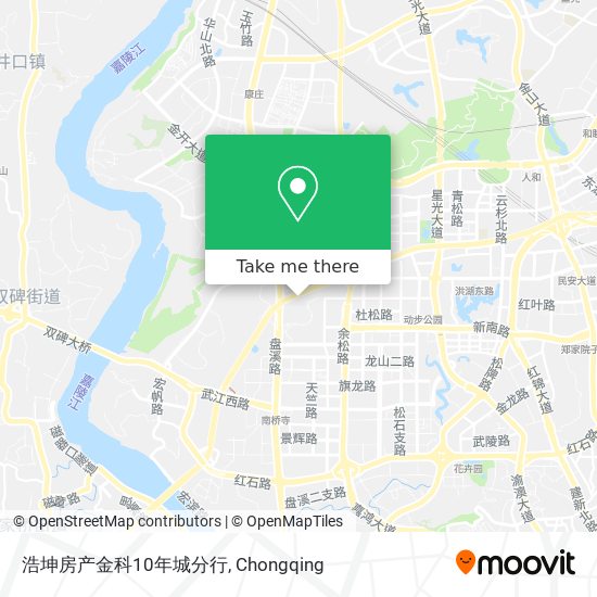 浩坤房产金科10年城分行 map