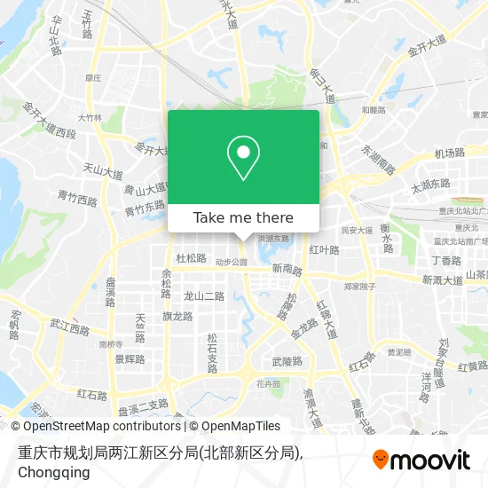重庆市规划局两江新区分局(北部新区分局) map