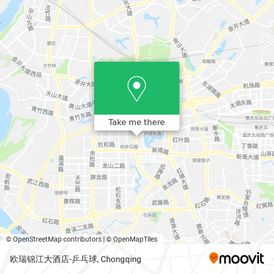 欧瑞锦江大酒店-乒乓球 map
