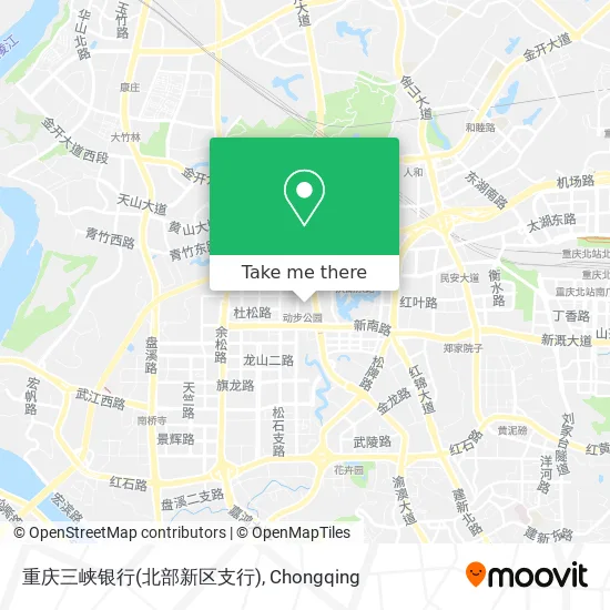 重庆三峡银行(北部新区支行) map