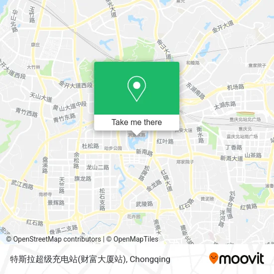 特斯拉超级充电站(财富大厦站) map