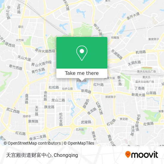 天宫殿街道财富中心 map