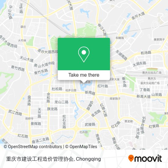 重庆市建设工程造价管理协会 map