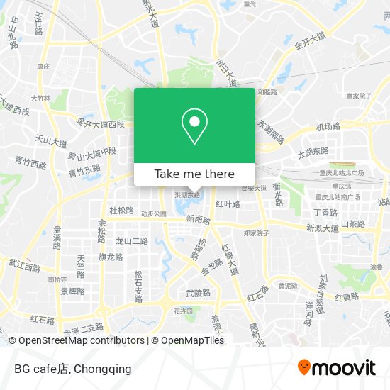 BG cafe店 map