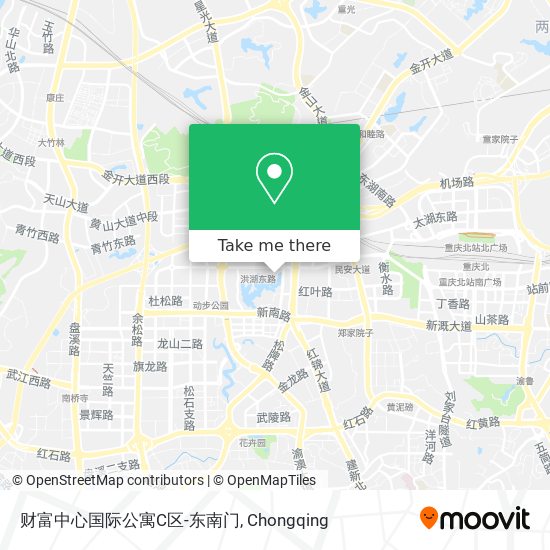 财富中心国际公寓C区-东南门 map