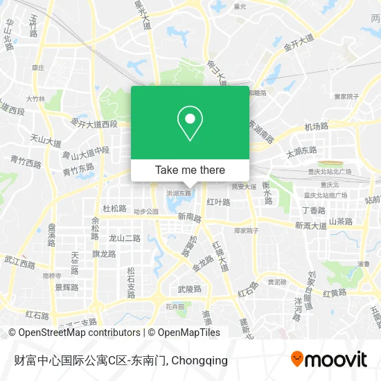 财富中心国际公寓C区-东南门 map