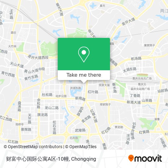 财富中心国际公寓A区-10幢 map
