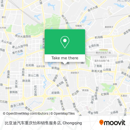 比亚迪汽车重庆怡和销售服务店 map