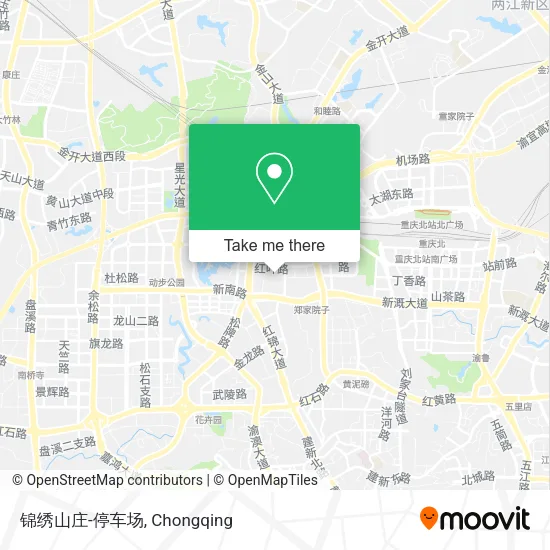 锦绣山庄-停车场 map