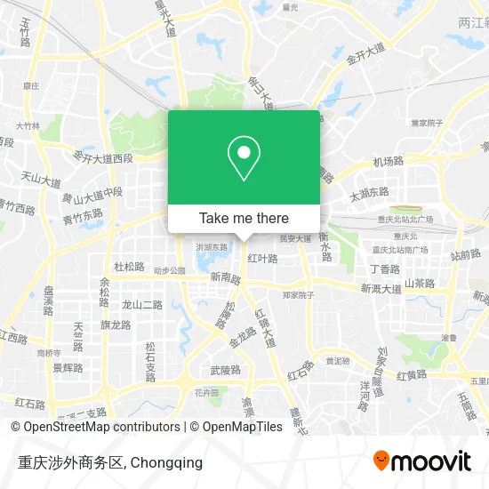 重庆涉外商务区 map