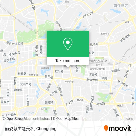俪姿颜主题美容 map