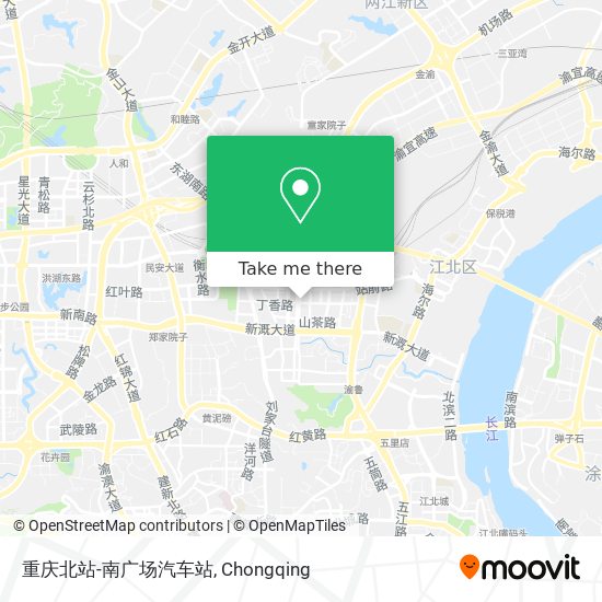 重庆北站-南广场汽车站 map