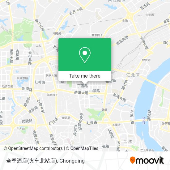 全季酒店(火车北站店) map